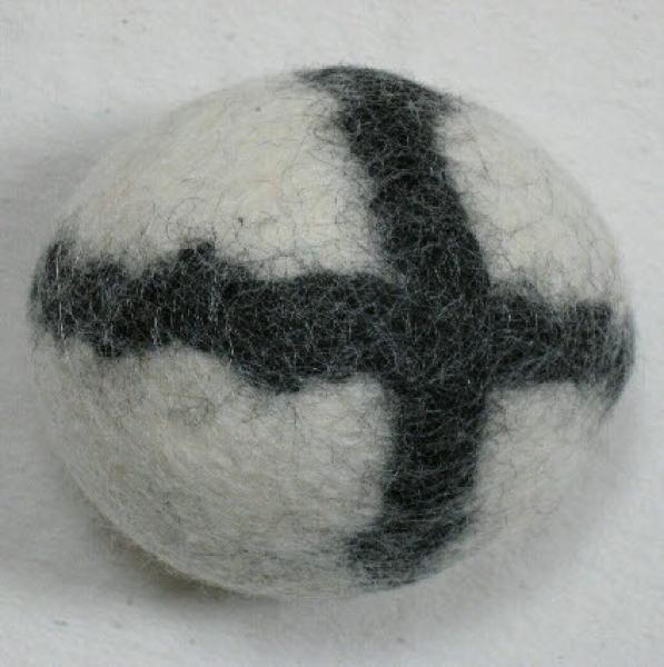 Jonglierball "weiß/schwarz"