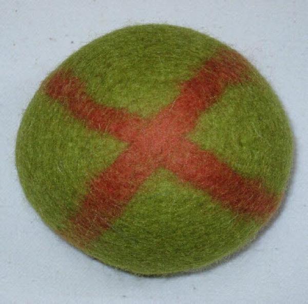Jonglierball "hellgrün/apricot"