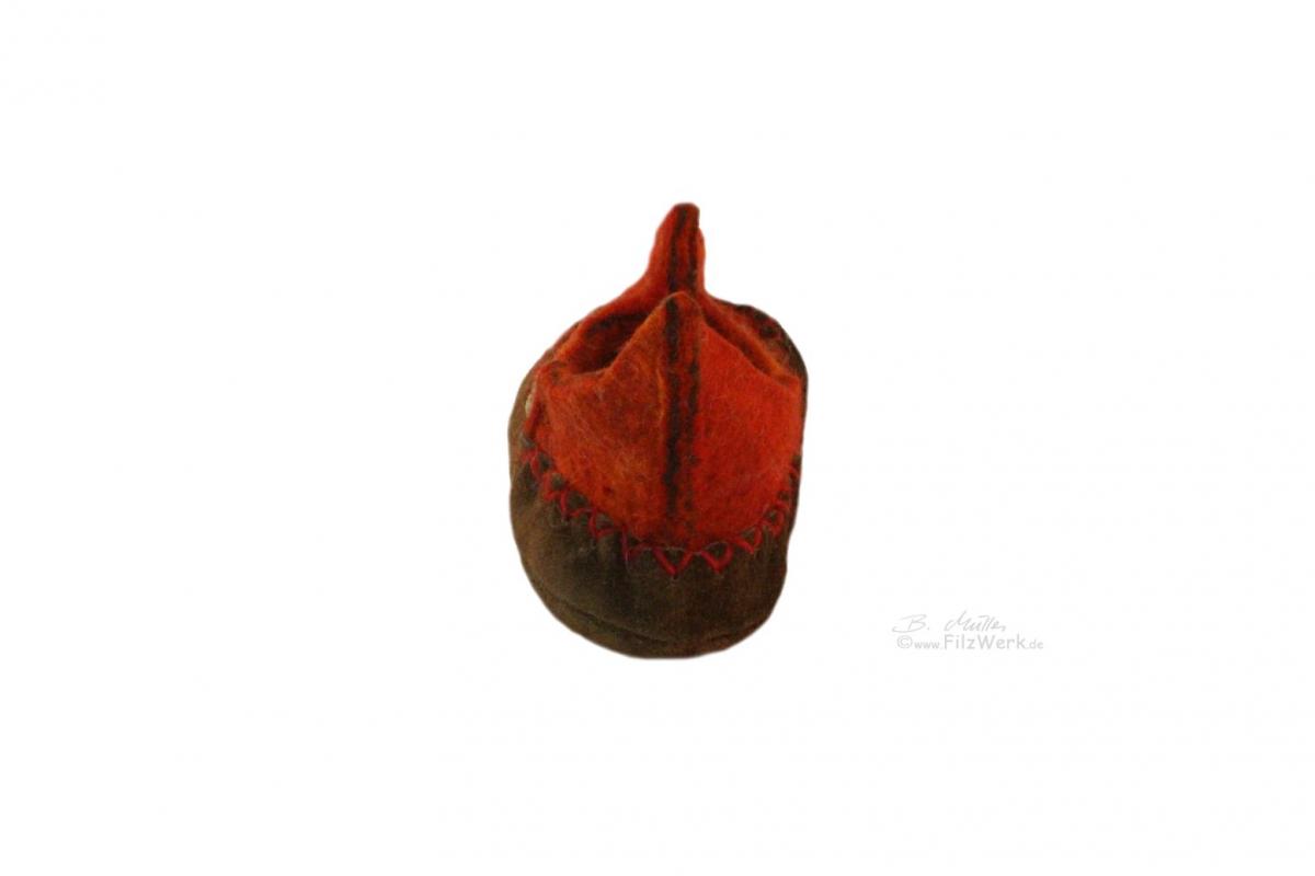 ARTnow - Filzpantoffeln / Drachentöter Rot
