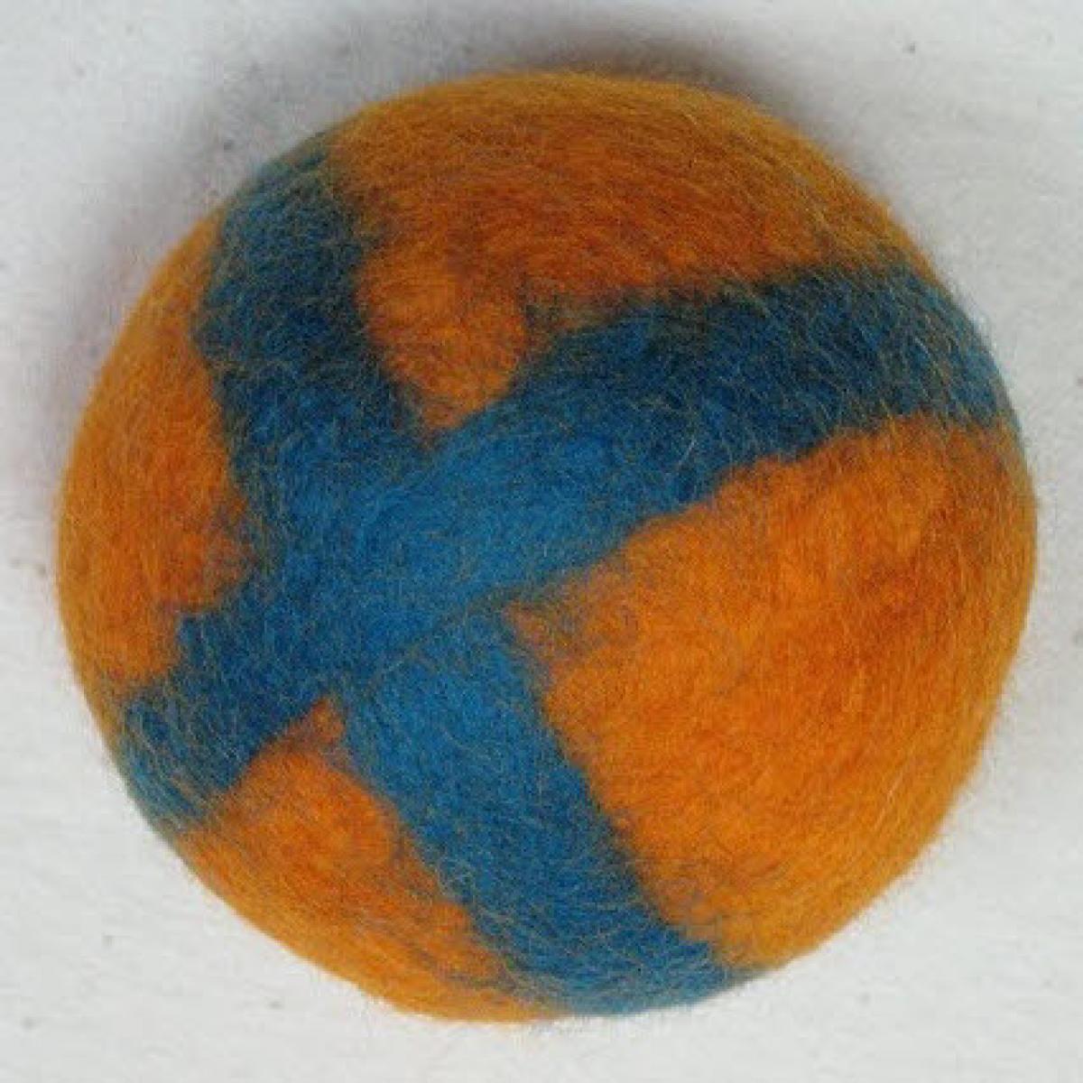 Jonglierball "orange/türkis"